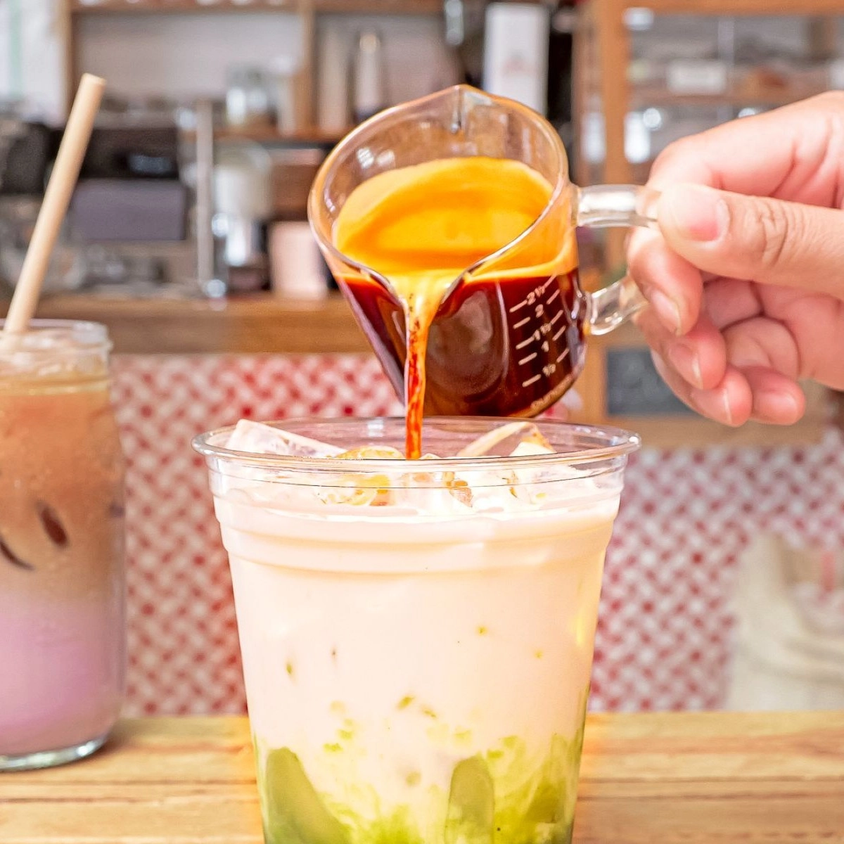 The delicately roasted golden espresso beans